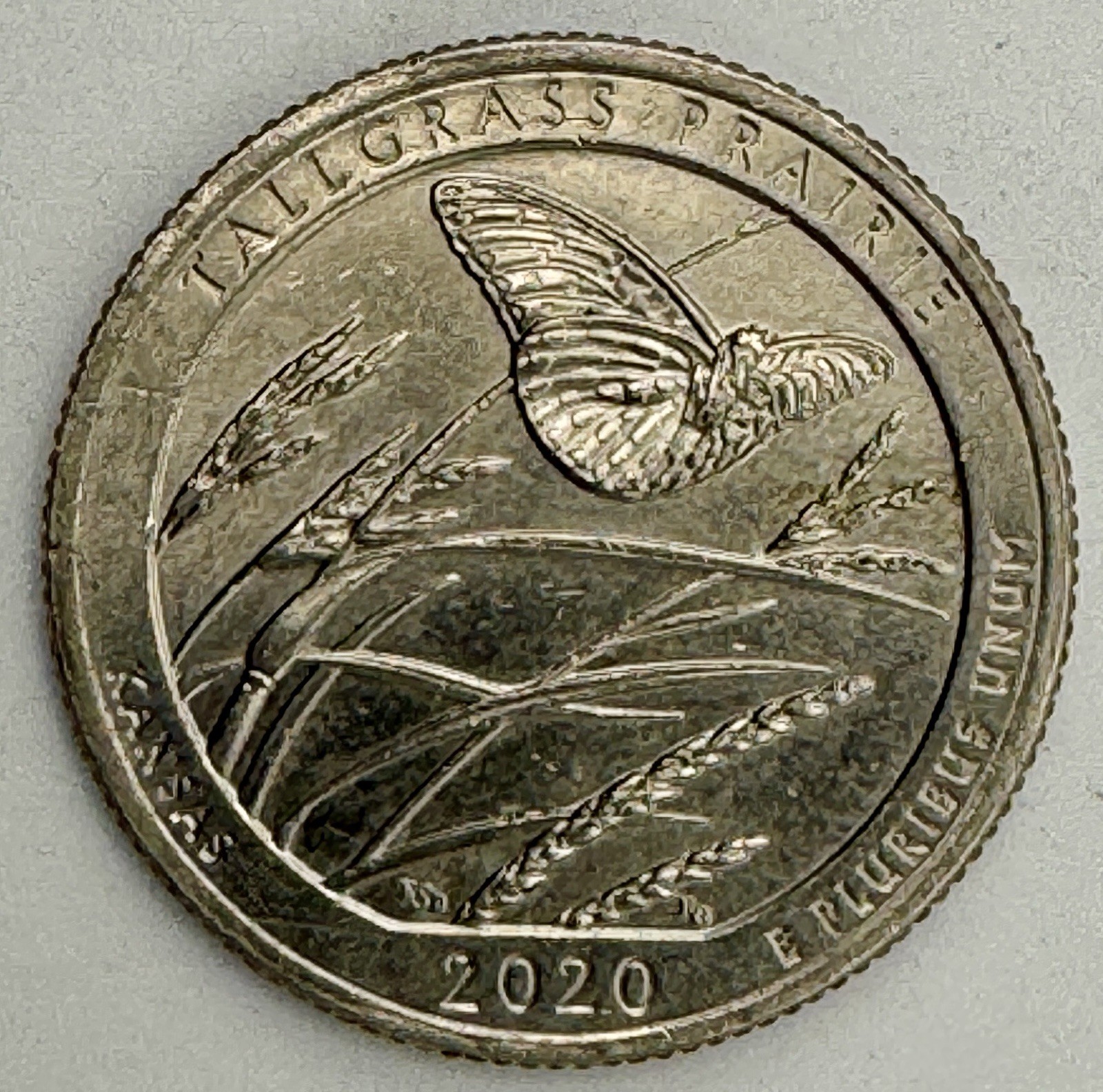 2020-W Tallgrass Prairie Washington Quarter Privy V75 circulated 