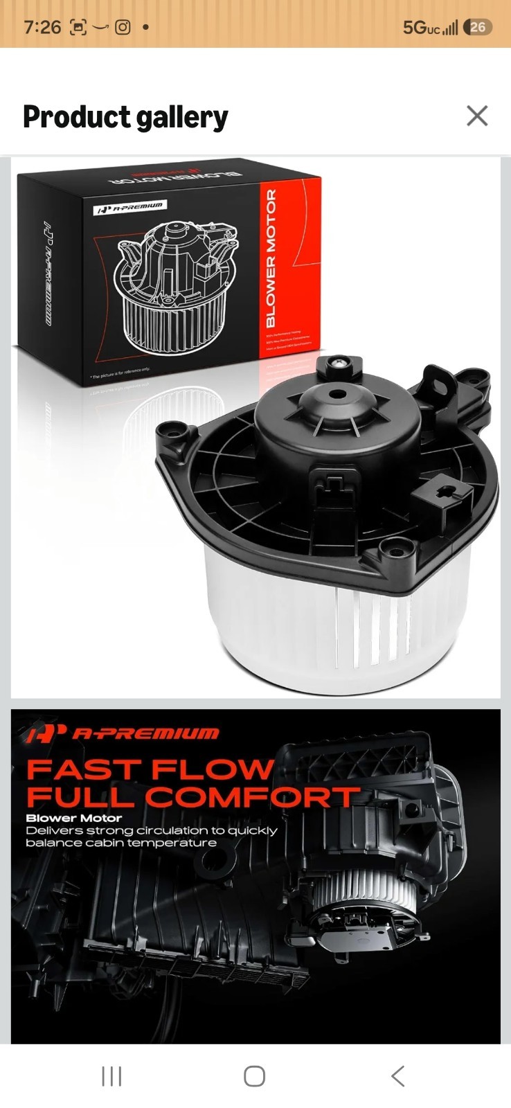 A Premium Blower Motor New