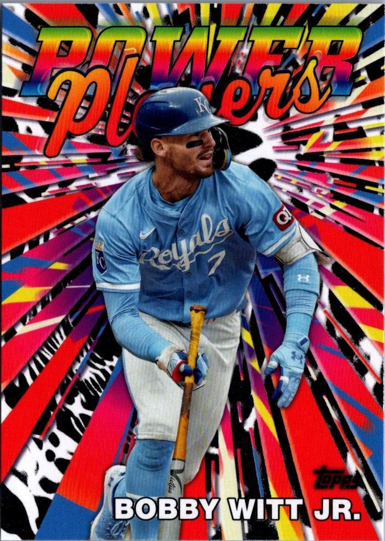 2025 Topps Power Players #PP17 Bobby Witt Jr. Kansas City Royals