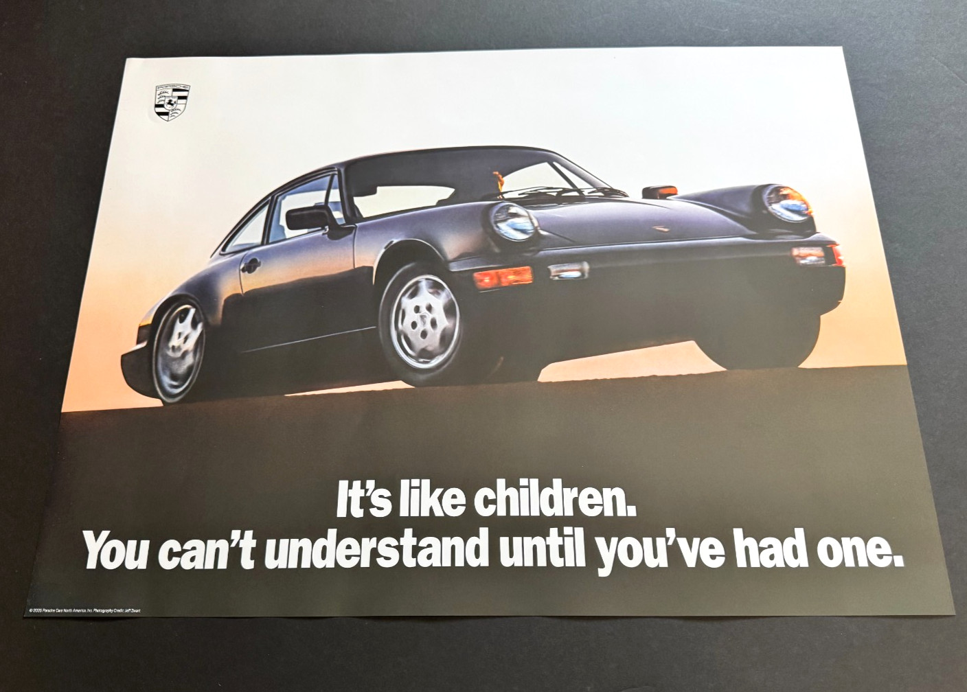 Official Porsche 911 Showroom Poster (It's like children)