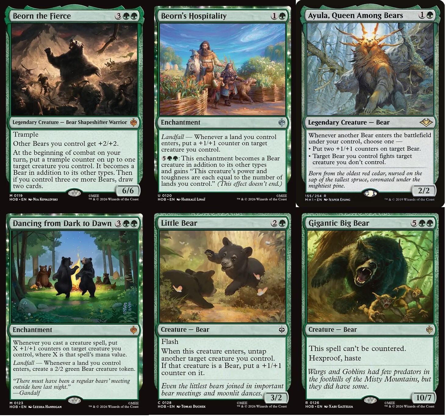 Beorn the Fierce Commander Deck - EDH - MTG - Ayula - Little Bear - 100 Cards Beorn the Fierce Commander Deck - EDH - MTG - Ayula - Little Bear - 100 Cards