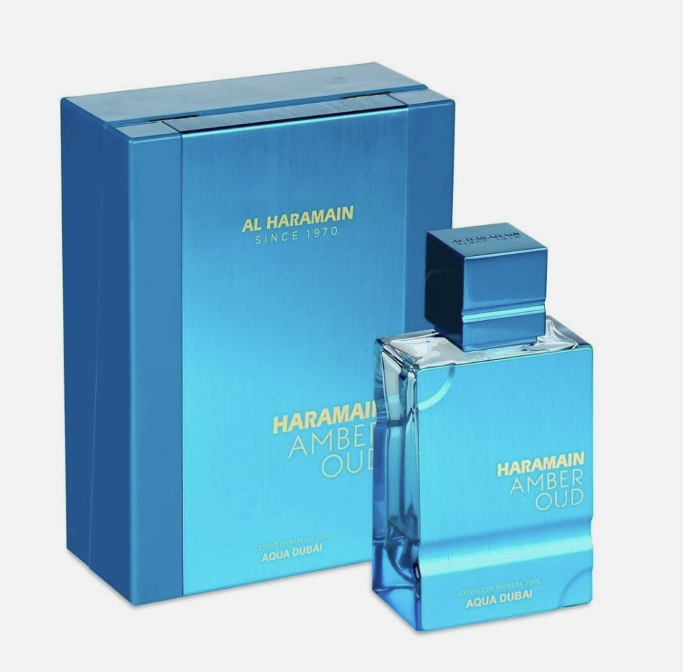 Al Haramain Amber Oud - Aqua Dubai Eau De Parfum- 2 Oz - Spray - Sealed
