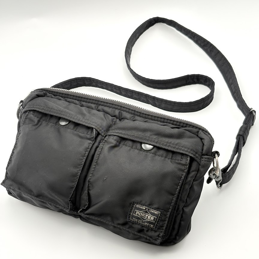 YOSHIDA PORTER TANKER SHOULDER BAG 622-68809 / 622-78809 Black Used Japan