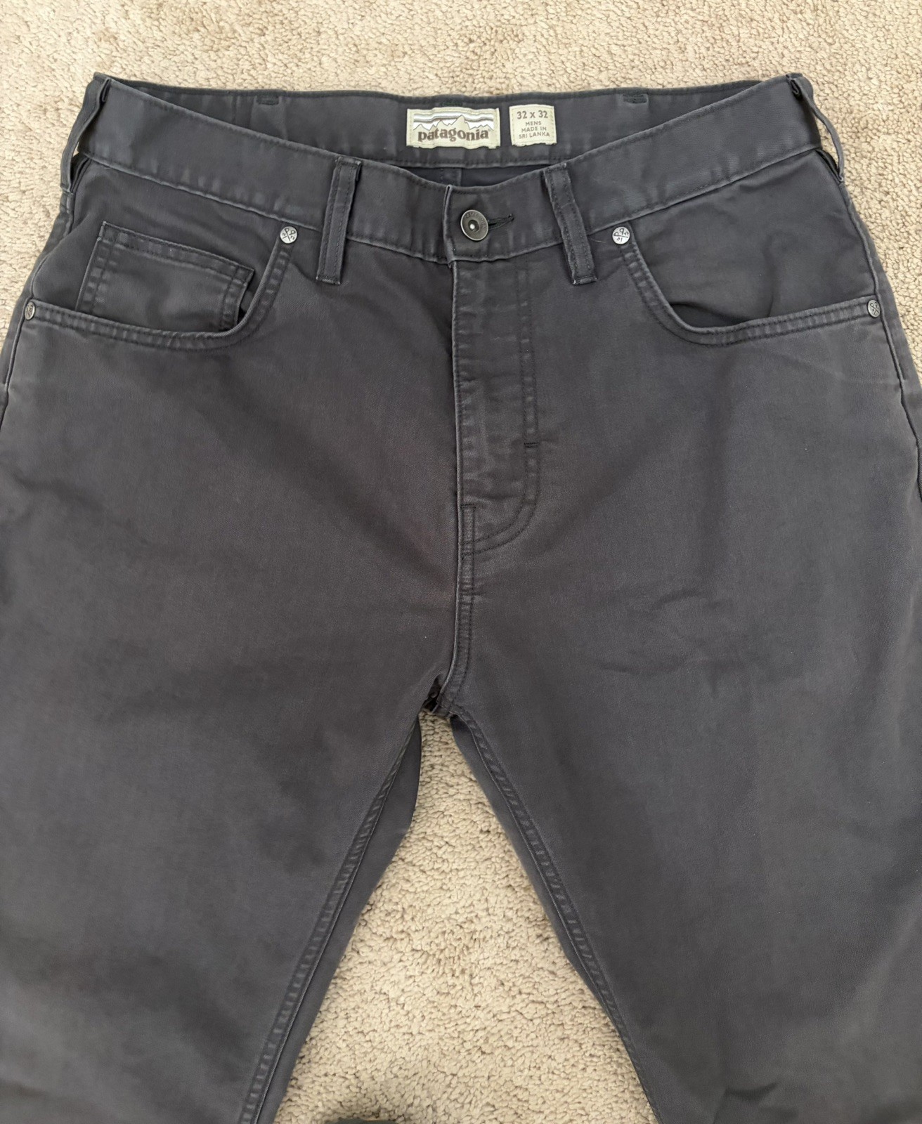 Patagonia Iron Clad Pants Mens 32x32 Work Gray Cotton