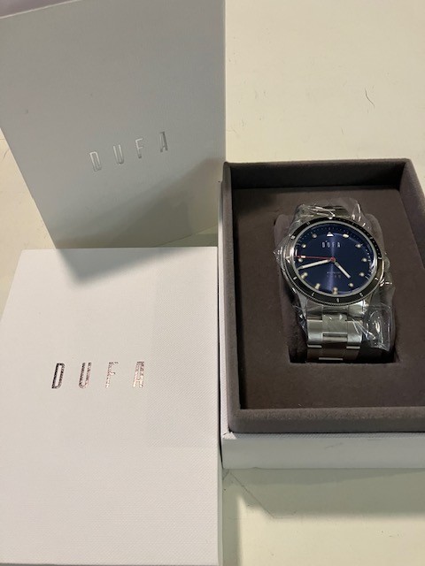 Dufa TAUCHEN MECA-QUARTZ Men\'s Watch in Atlantic Blue - NIB w/Tags