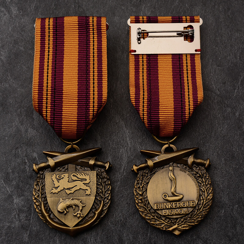 Replica WW2 1940 Dunkirk Evacuation Veterans French Military Medal Order France