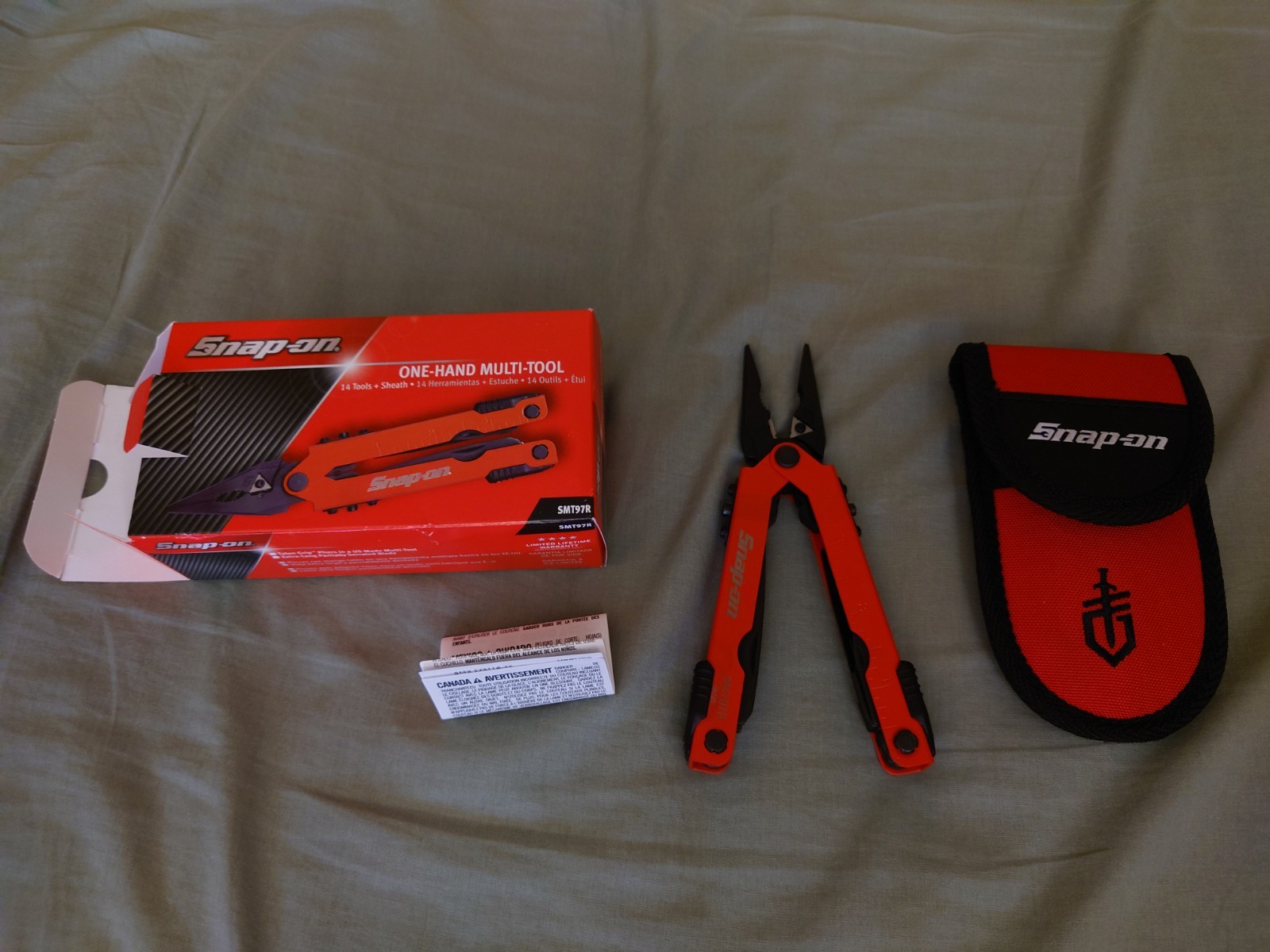 New Snap-on GERBER - SMT97R Multi-Tool MultiPlier Knife Red New Snap-on GERBER - SMT97R Multi-Tool MultiPlier Knife Red