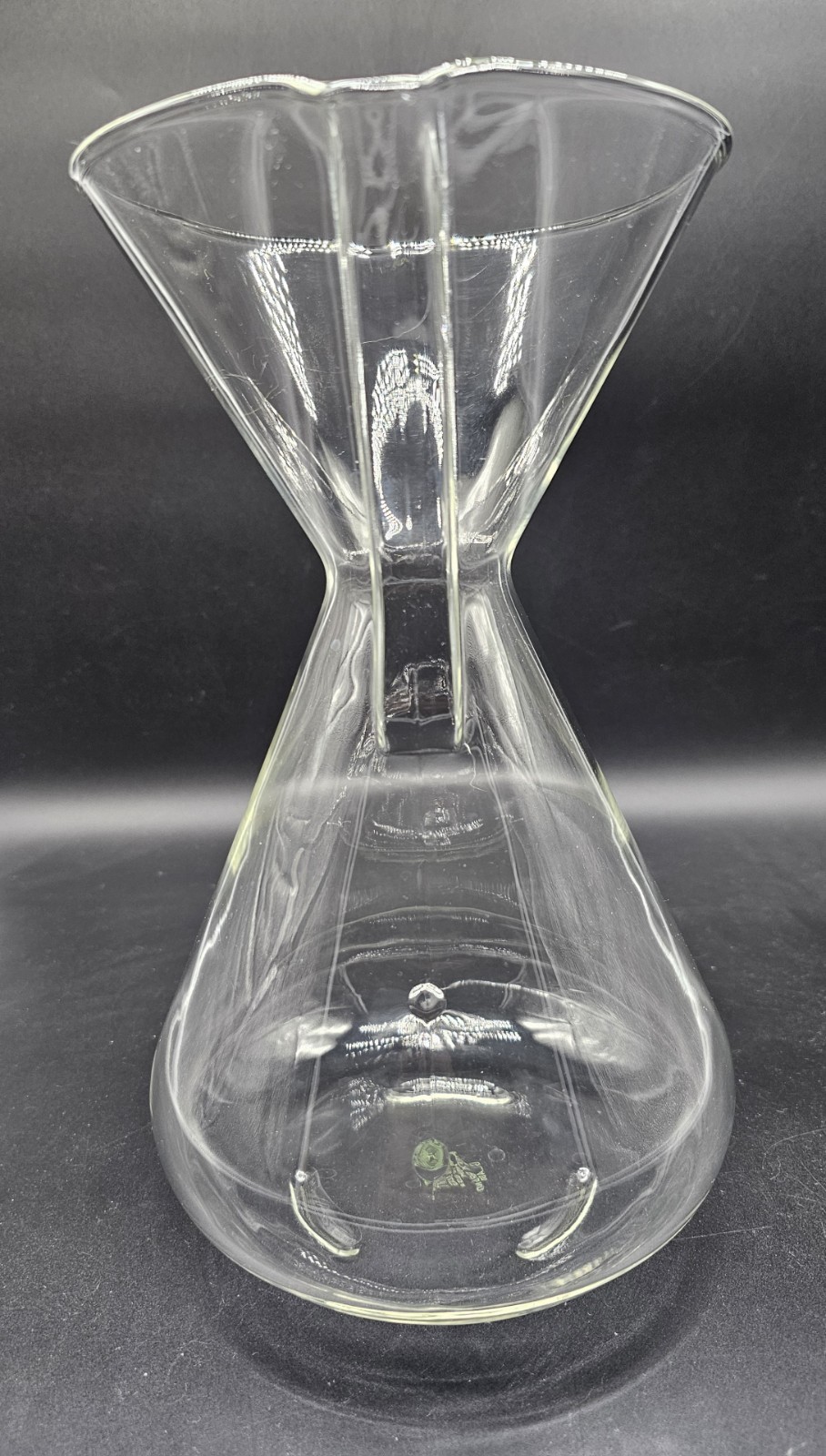 RARE- Vintage CHEMEX PYREX GLASS Pour-Over Coffee Maker -11 in - No Wood Collar