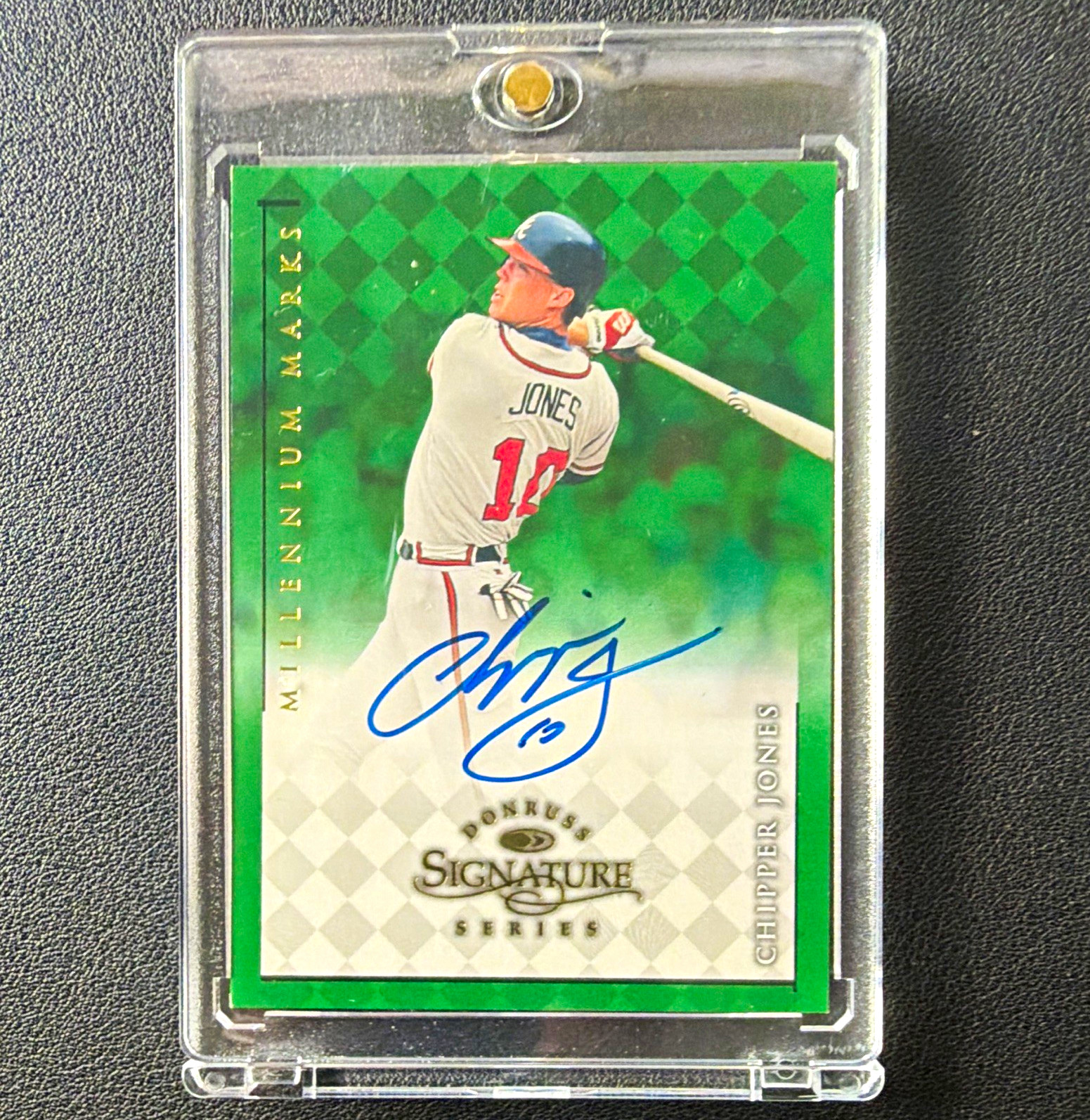 Donruss 1998 Signature Series Chipper Jones Millennium Marks Auto /1000 #0333