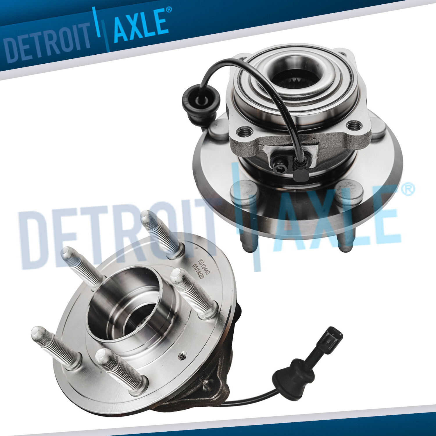 Pair Rear Wheel Bearing & Hubs for 2010-2017 Chevy Equinox GMC Terrain 2.4L 3.6L