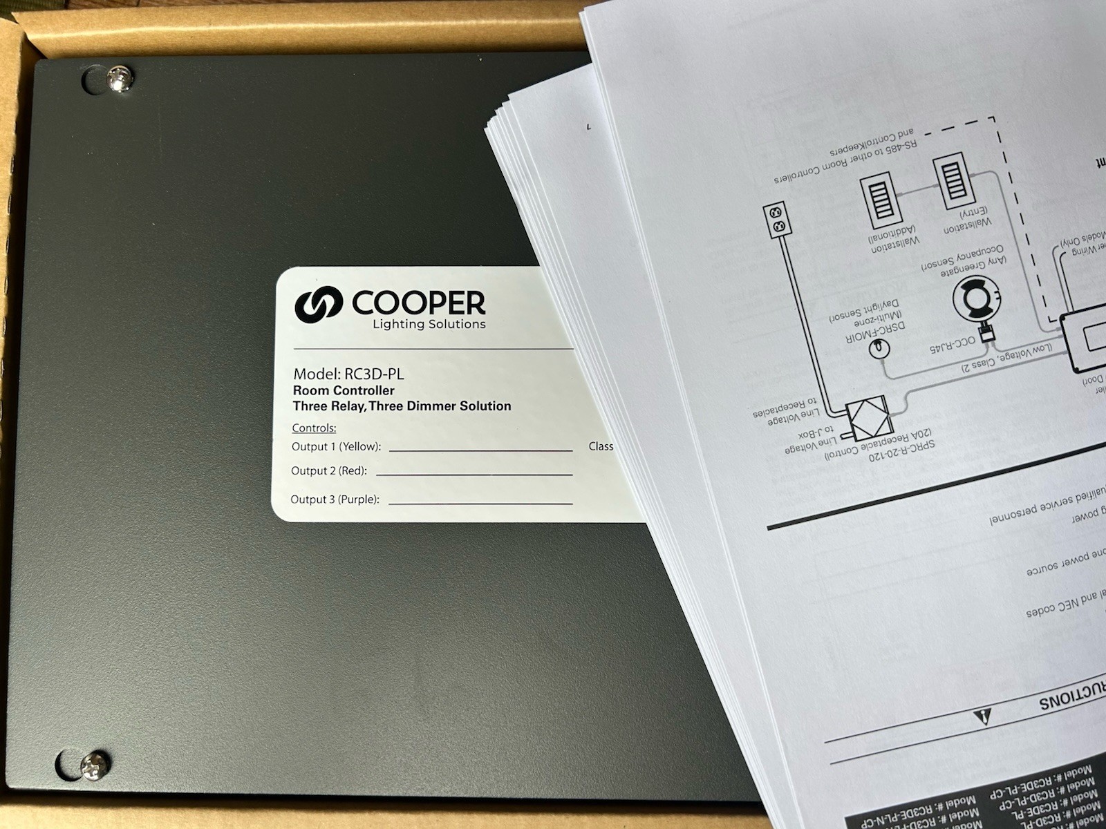 New COOPER GREENGATE RC3D-PL DIMMING SYSTEM ROOM CONTROLLER, LIGHTING CONTROL New COOPER GREENGATE RC3D-PL DIMMING SYSTEM ROOM CONTROLLER, LIGHTING CONTROL
