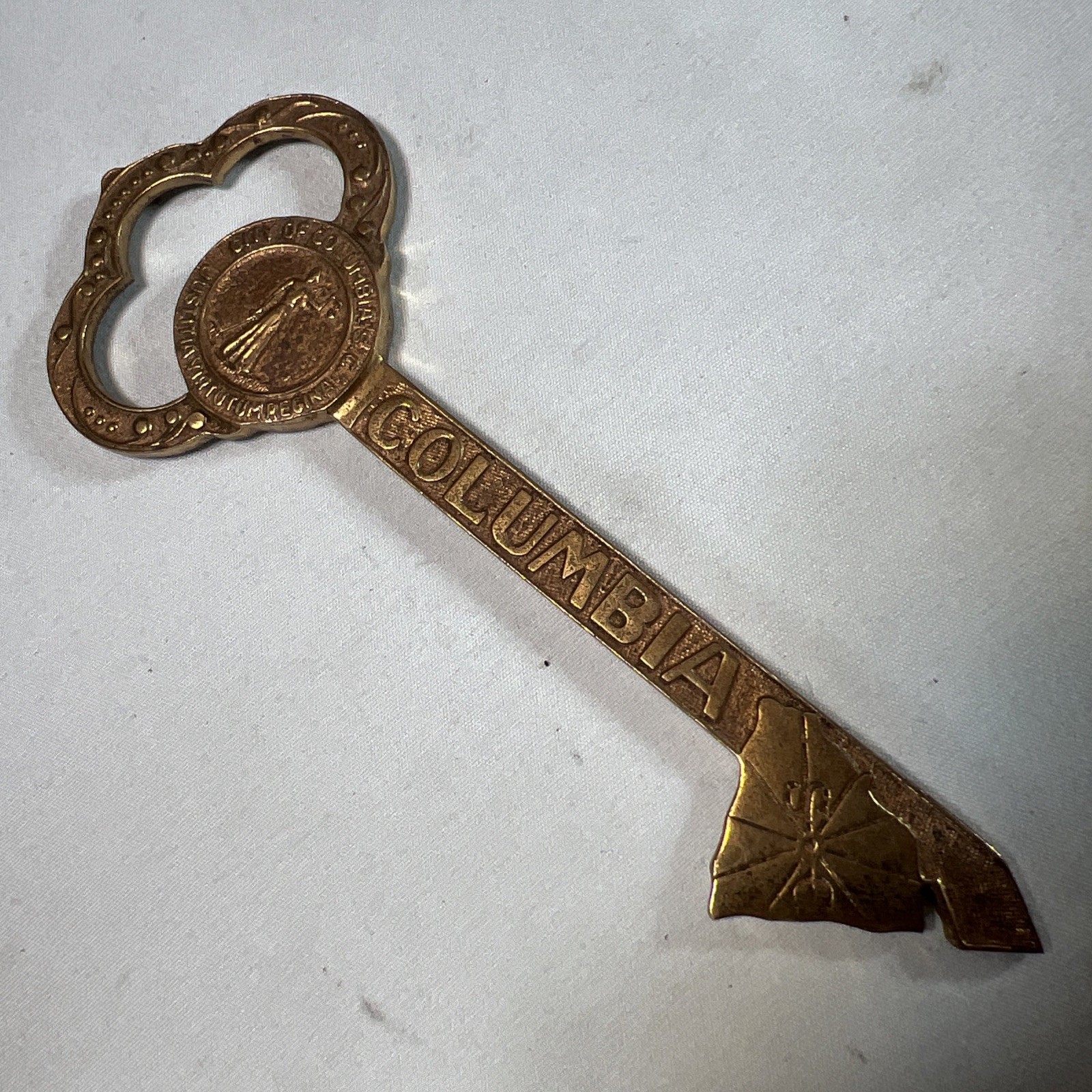 VTG Ceremonial Key to the City of Columbia South Carolina. City Key. Pre Owned VTG Ceremonial Key to the City of Columbia South Carolina. City Key. Pre Owned