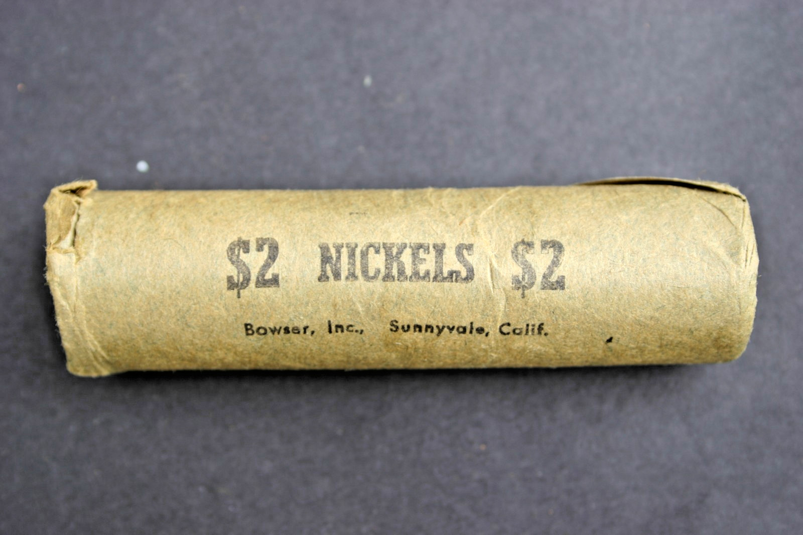 1963 D JEFFERSON NICKEL ORIGINAL BANK WRAP ROLL Bowser OBW 5 CENTS UNC ROLL