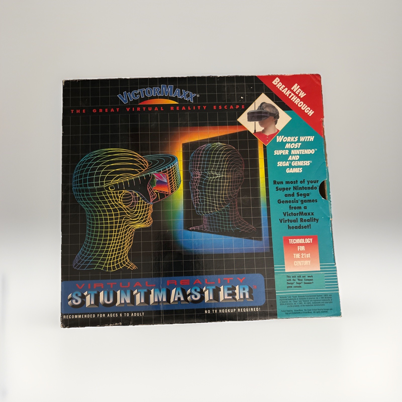 Vintage Virtual Reality Headset (VictorMaxx Stuntmaster) SNES Sega Video Game VR Vintage Virtual Reality Headset (VictorMaxx Stuntmaster) SNES Sega Video Game VR