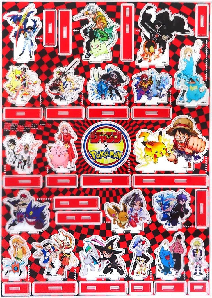 Collection Acrylic Stand Plate Weekly Shonen Jump x Pokemon Summer Mega Campaign