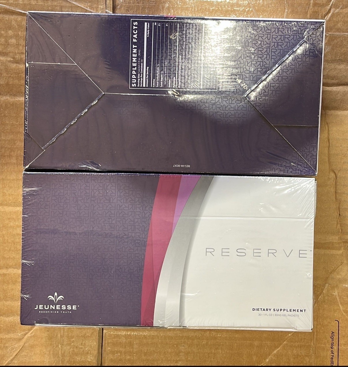 New/Seal Jeunesse Reserve Gel Packets 2 Boxes /60 Packs - Exp 2027