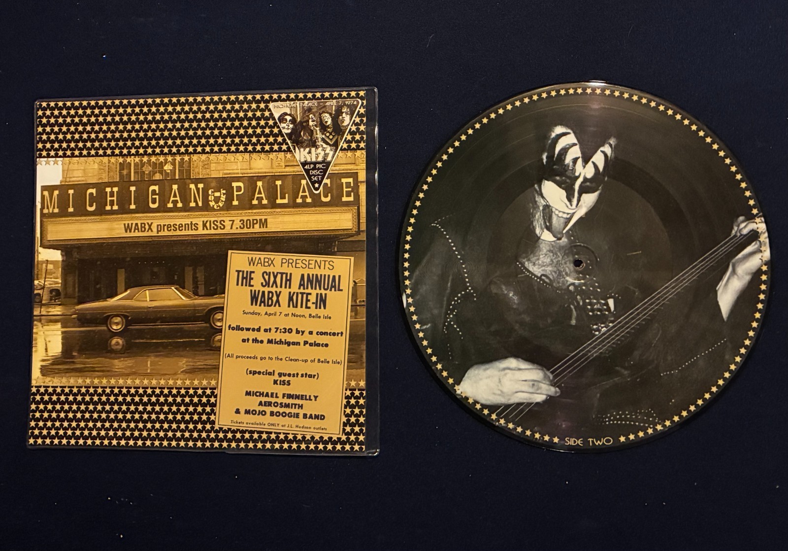 KISS LP Michigan Palace 4-7-73 Picture Disk Gene Simmons Edition