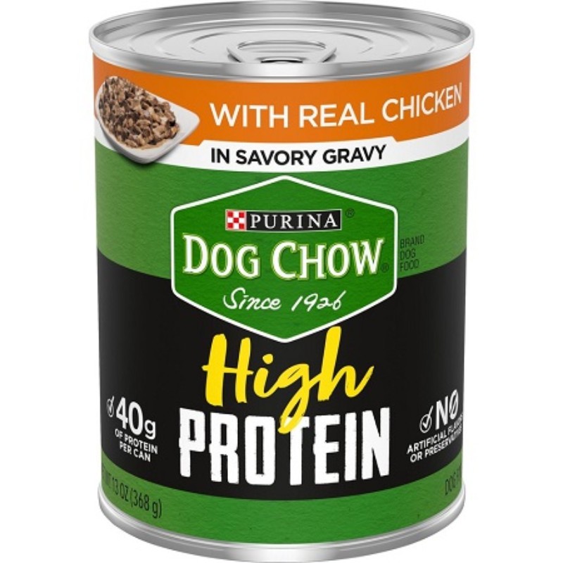 3x Purina Dog Chow Chicken Savory Gravy Wet Canned Dog Food Bulk Lot New 13oz