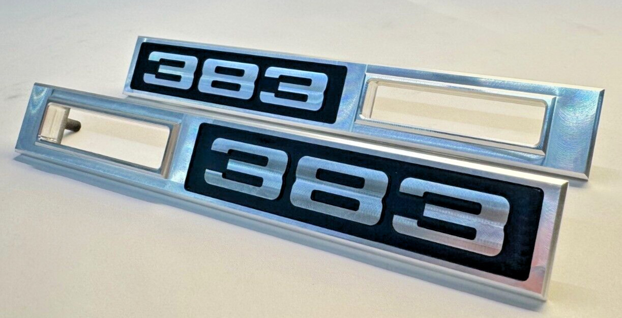 1969 Chevy Chevelle \'383\' Emblem Side Marker Light Bezel Front Fender