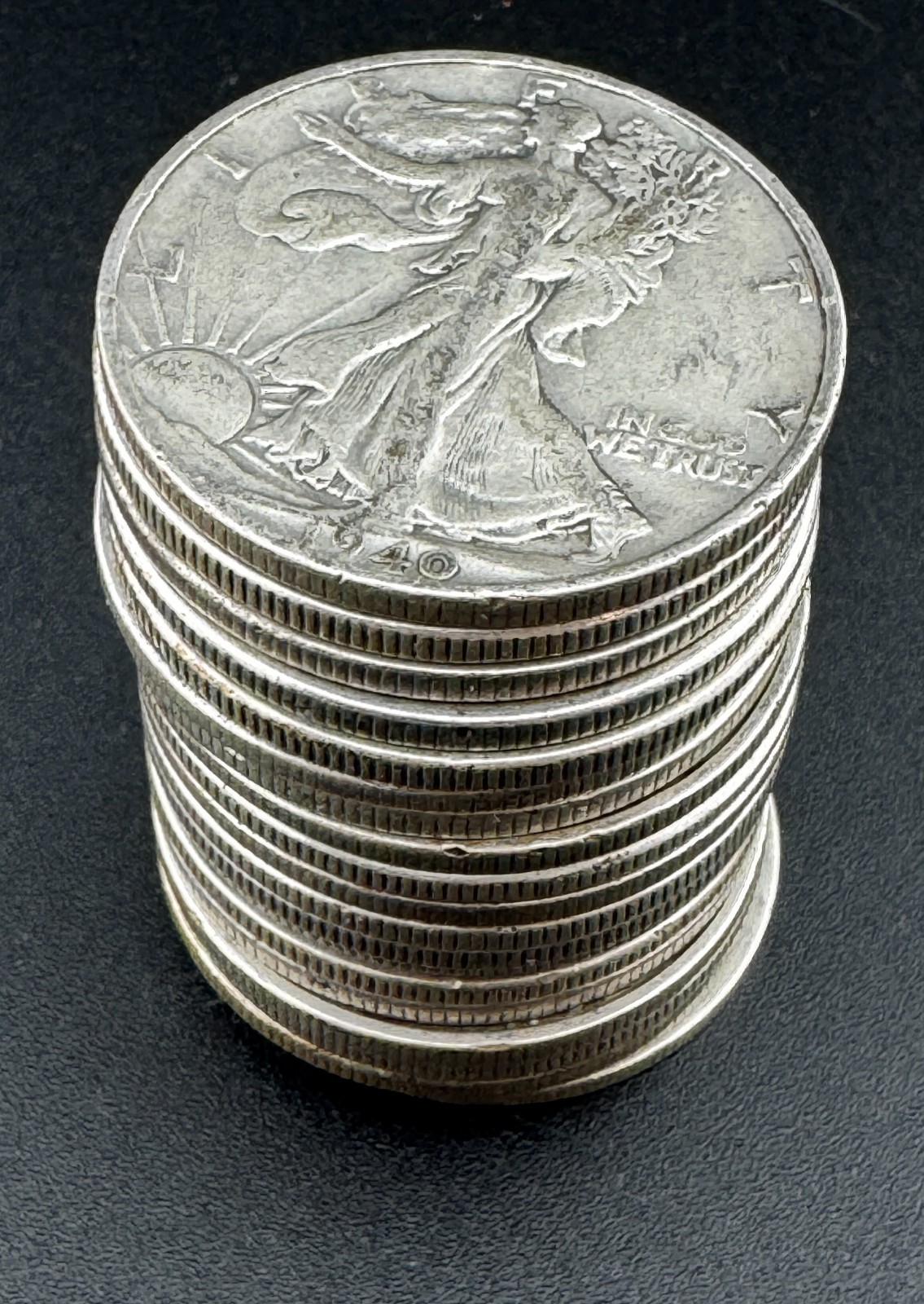 Walking Liberty Halves – Full Roll – Mixed Dates – 90% Silver Walking Liberty Halves – Full Roll – Mixed Dates – 90% Silver