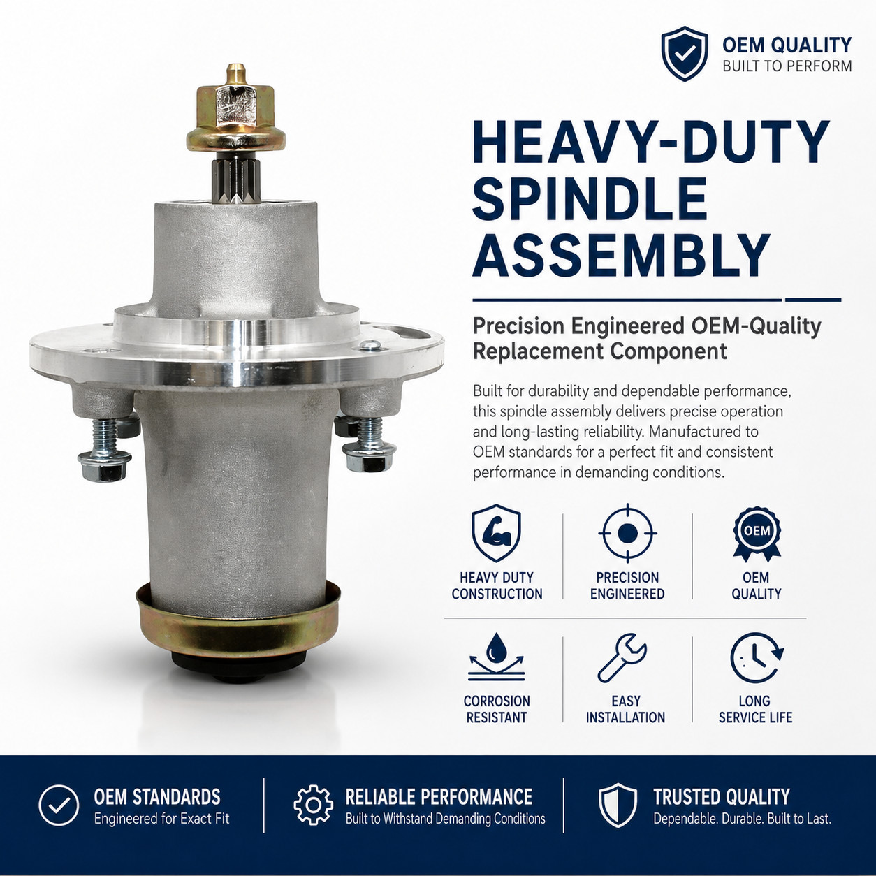 Spindle Assembly 539112170 Fits Husqvarna 48\