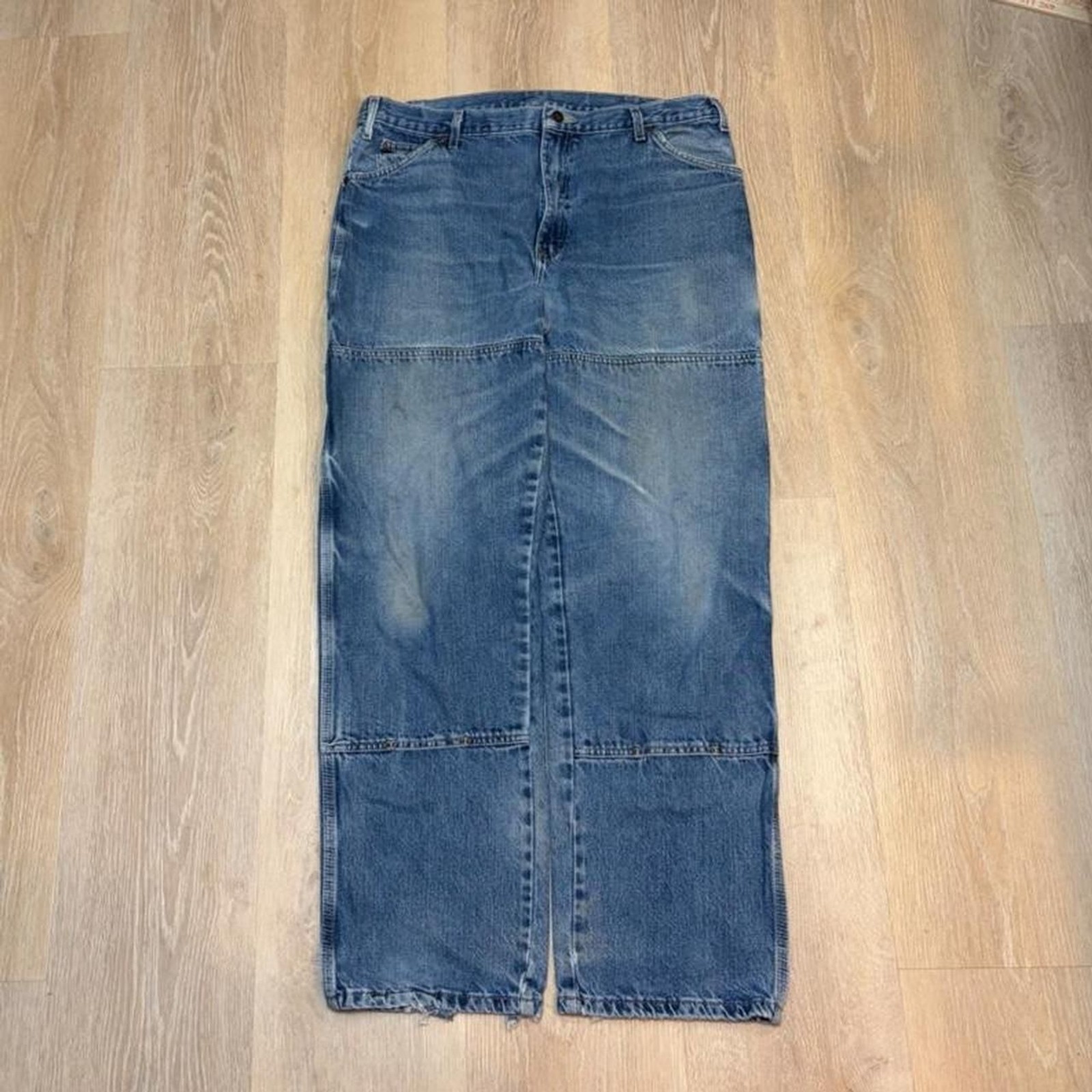 Dickies Men\'s Blue and Navy Jeans
