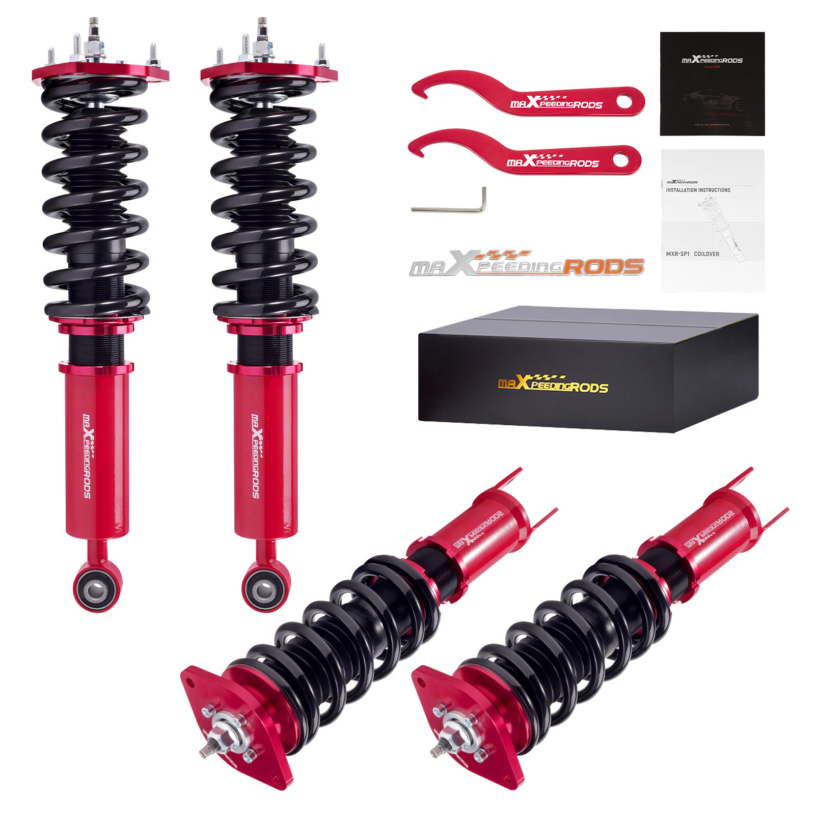 Coilovers 24 Way Damper Shocks Kit For Nissan 370Z & INFINITI G37 RWD 08-15