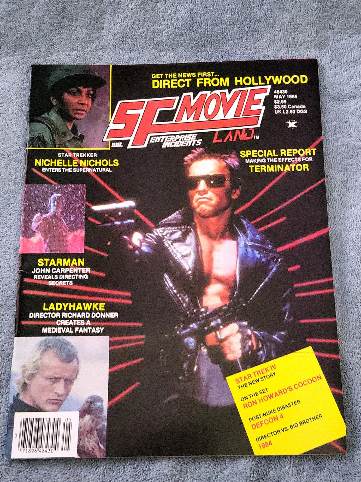 SF Movieland Magazine May 1985 Terminator Cover/Starman/Ladyhawke/Cocoon VF/VF+
