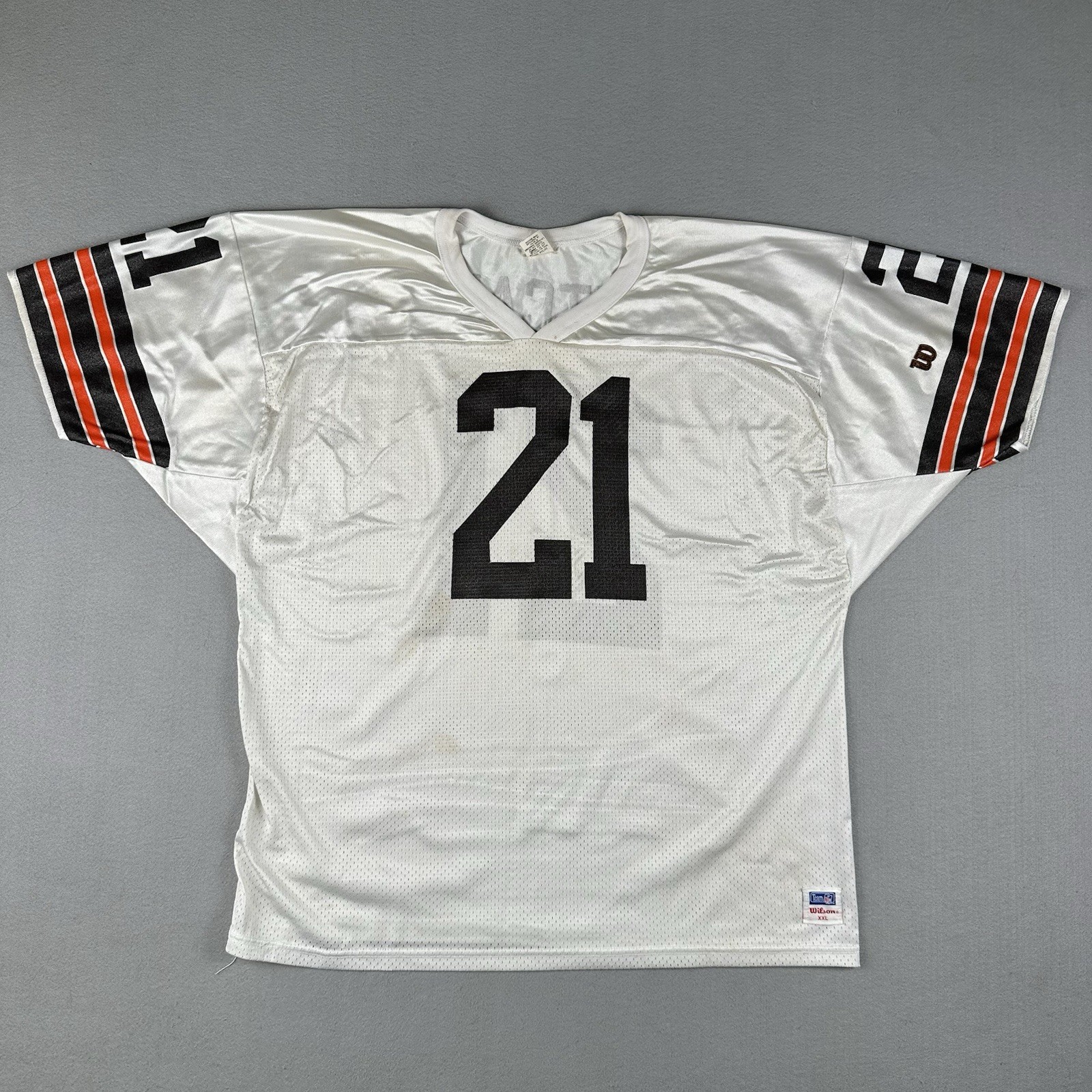 Vintage Wilson Eric Metcalf Cleveland Browns Jersey Men\'s 2XL #21 NFL Football