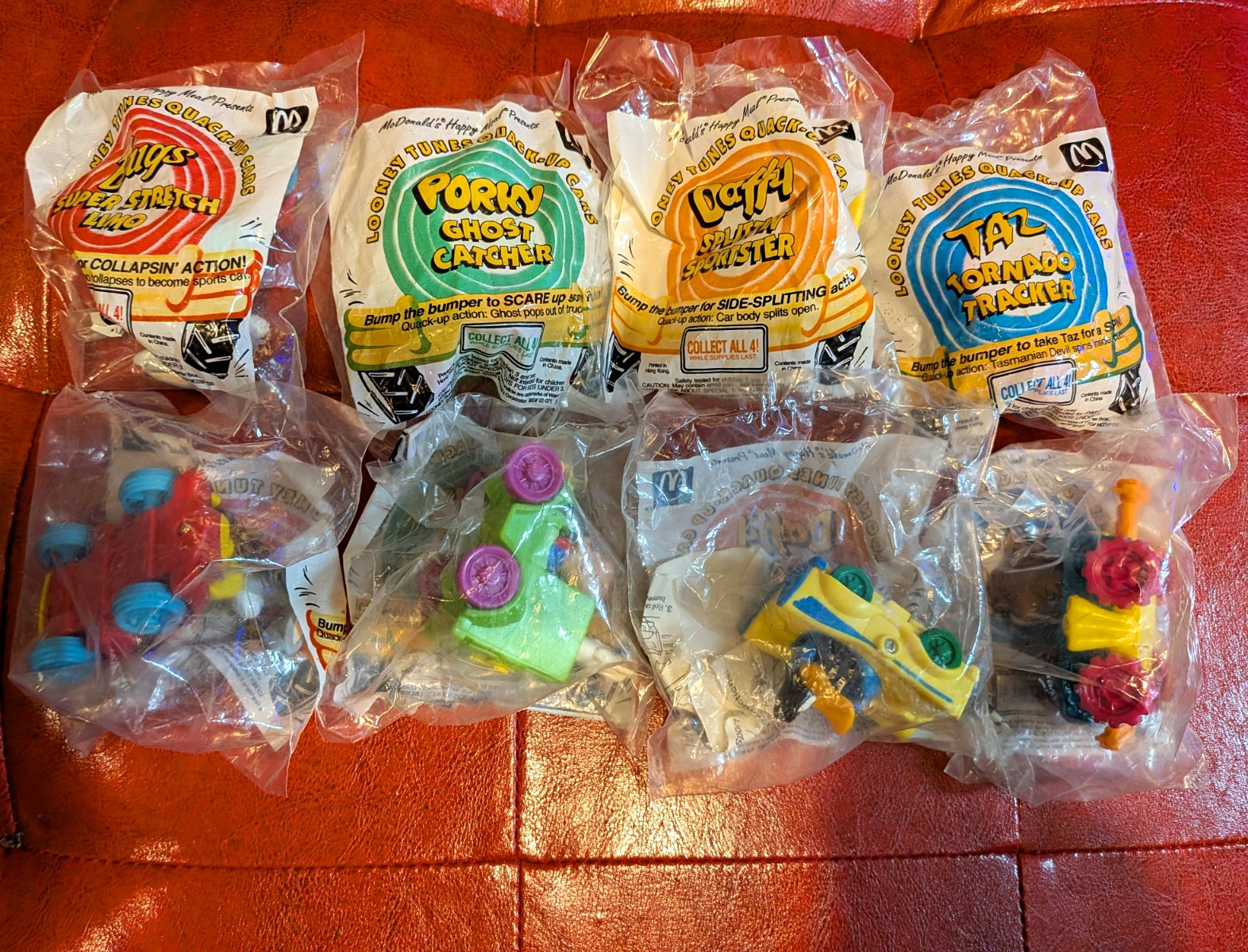 McDonald's Looney Tunes Cars Kids Meal Premium Toys Lot, Vintage 1992 McDonald's Looney Tunes Cars Kids Meal Premium Toys Lot, Vintage 1992