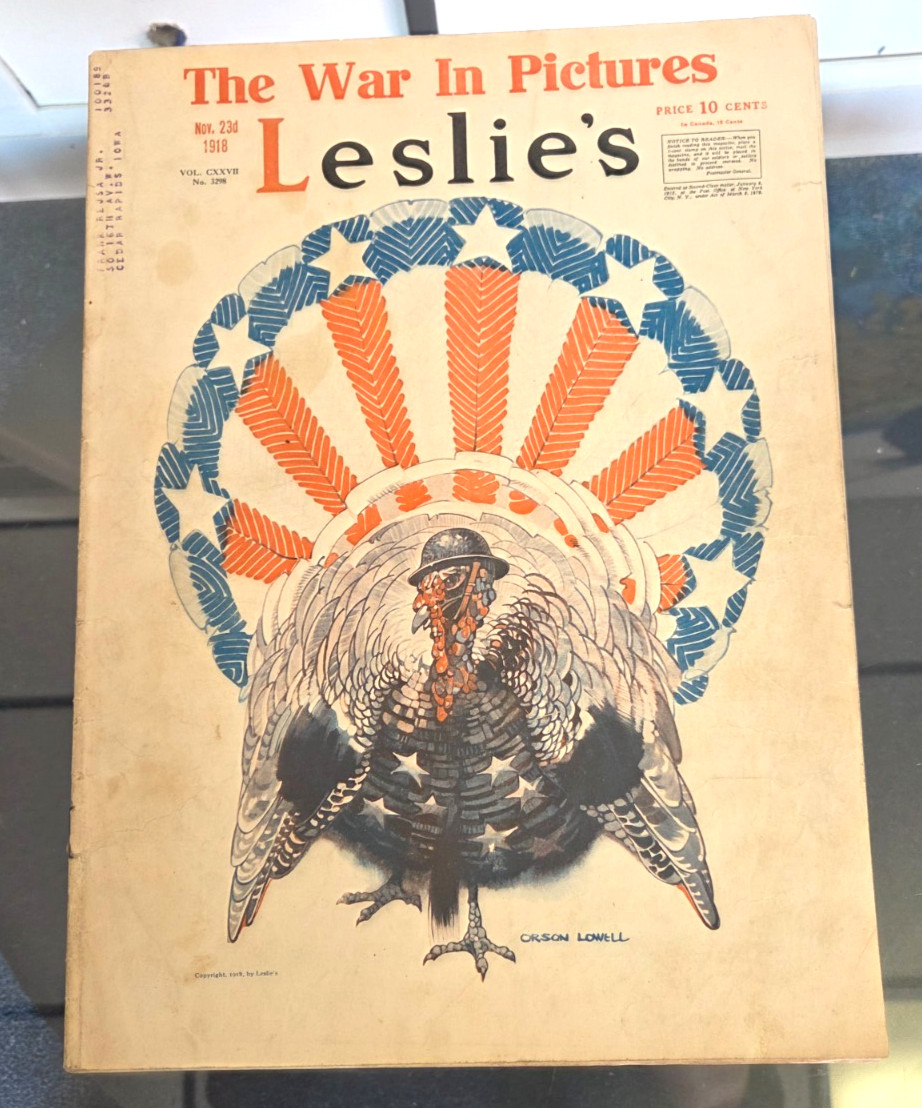 Leslie\'s Weekly Illustrated Magazine WWI Articles & Photos - Nov 23, 1918