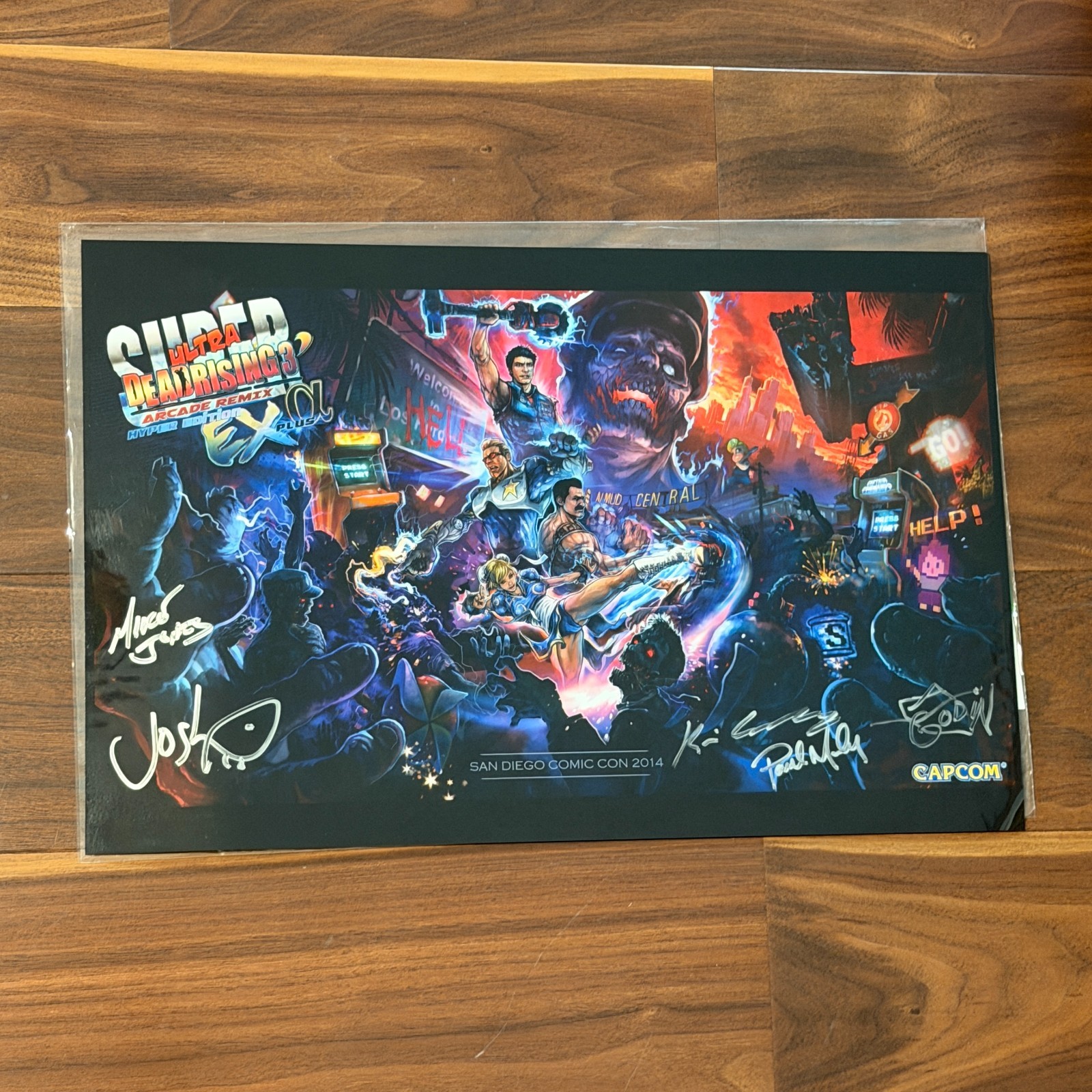 SDCC 2014 CAPCOM Ultra Dead Rising 3 Arcade Remix EX Litho signed LE 450 SDCC 2014 CAPCOM Ultra Dead Rising 3 Arcade Remix EX Litho signed LE 450