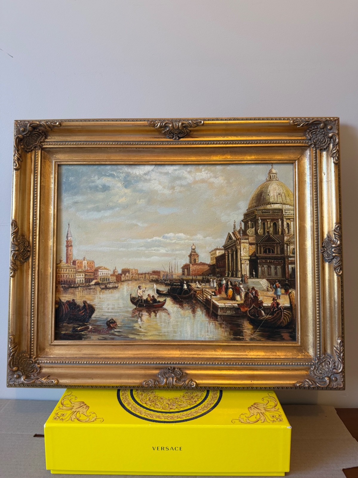 VENICE THE GRAND CANAL - OIL ON CANVAS Signed VENICE THE GRAND CANAL - OIL ON CANVAS Signed