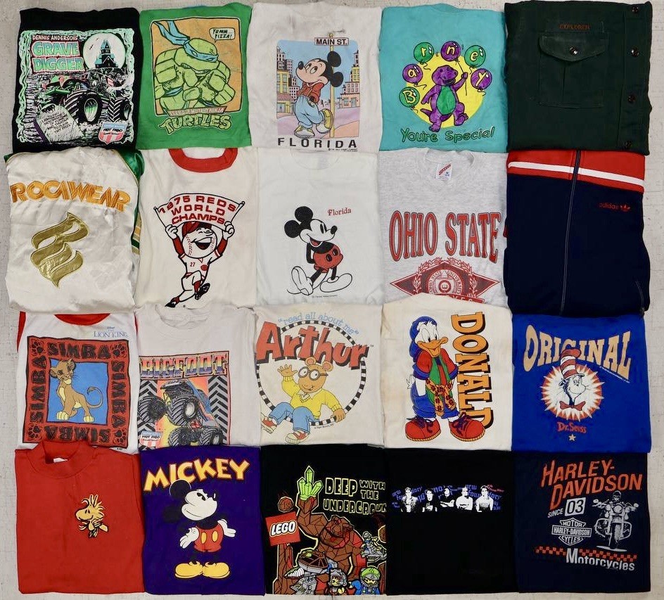 Vintage 90s Kids Youth Tees Jackets Crews Lot of 20 Wholesale Mix Sizes Vintage 90s Kids Youth Tees Jackets Crews Lot of 20 Wholesale Mix Sizes