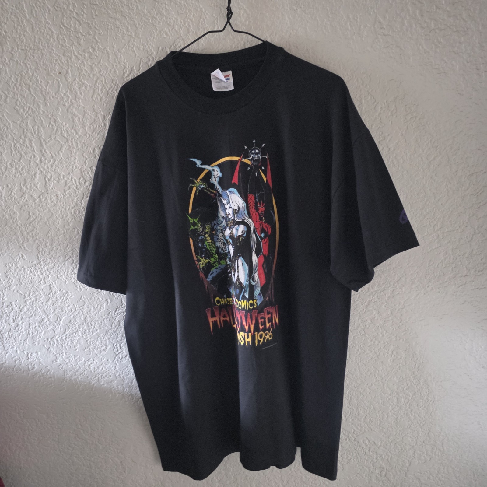 Lady Death Chaos Comics Halloween Bash 1996 Single Stitch Vintage Tee Shirt XL