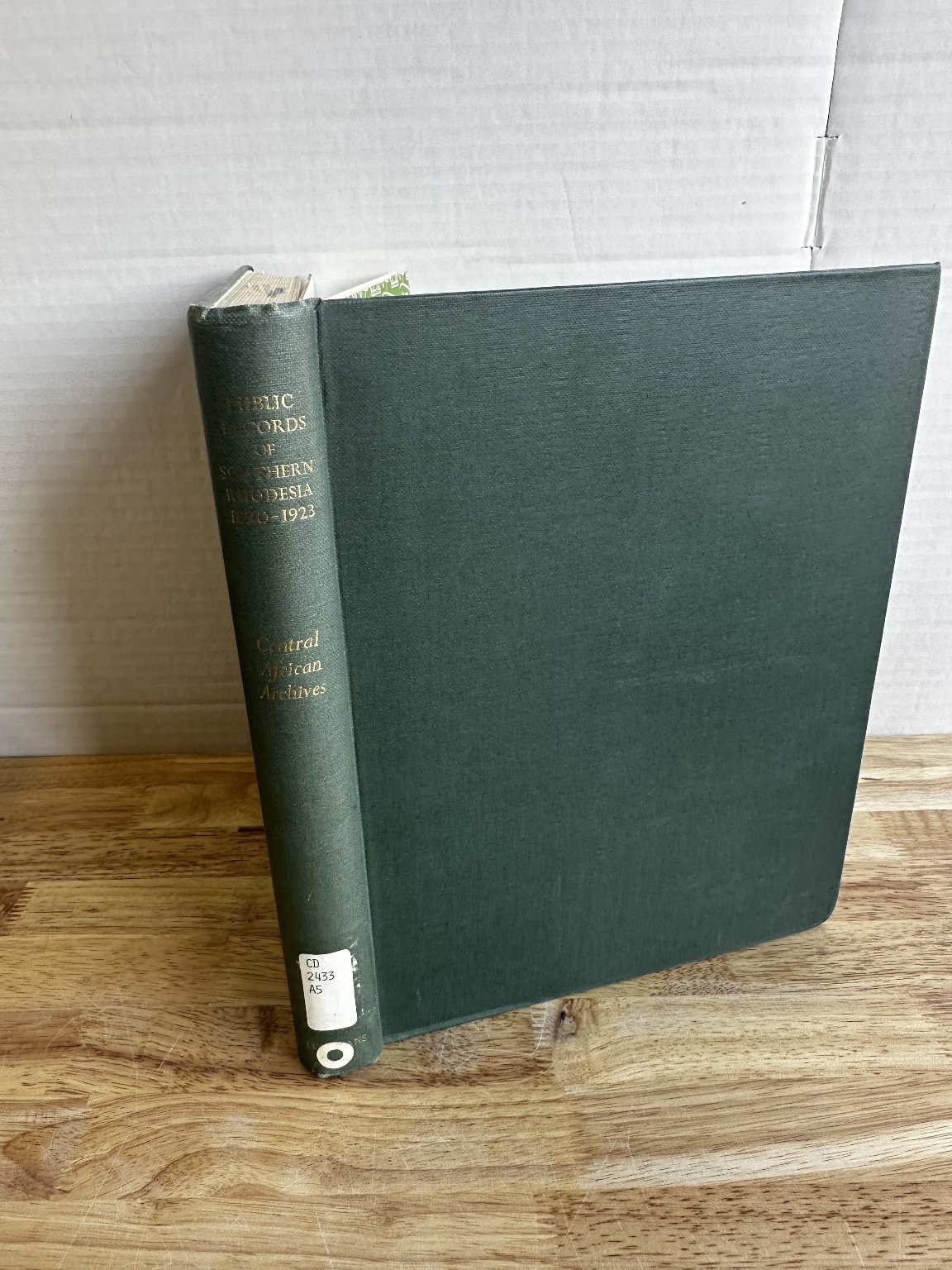 Public Records of Southern Rhodesia 1890-1923 Central African Archives EX