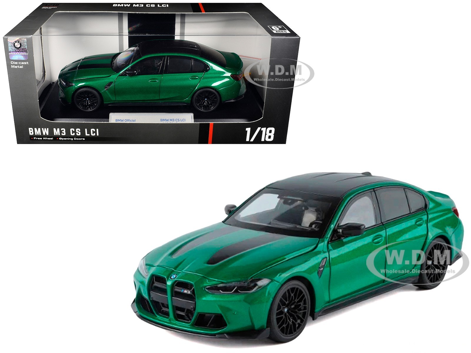 BMW M3 CS LCI GREEN 1/18 DIECAST MODEL CAR BY HEIMANBA H1292 GRN BMW M3 CS LCI GREEN 1/18 DIECAST MODEL CAR BY HEIMANBA H1292 GRN