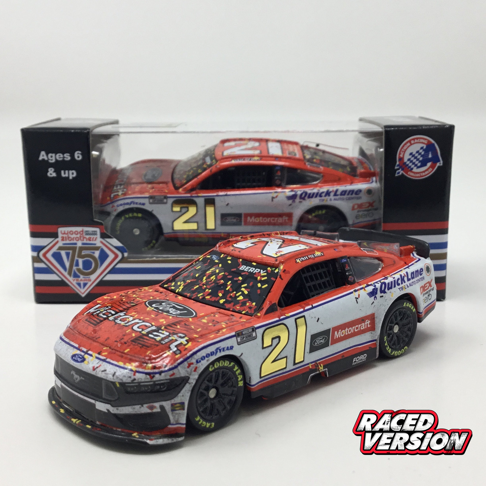 Josh Berry 2025 Motorcraft Las Vegas Race Win Foil Number 1:64 Diecast