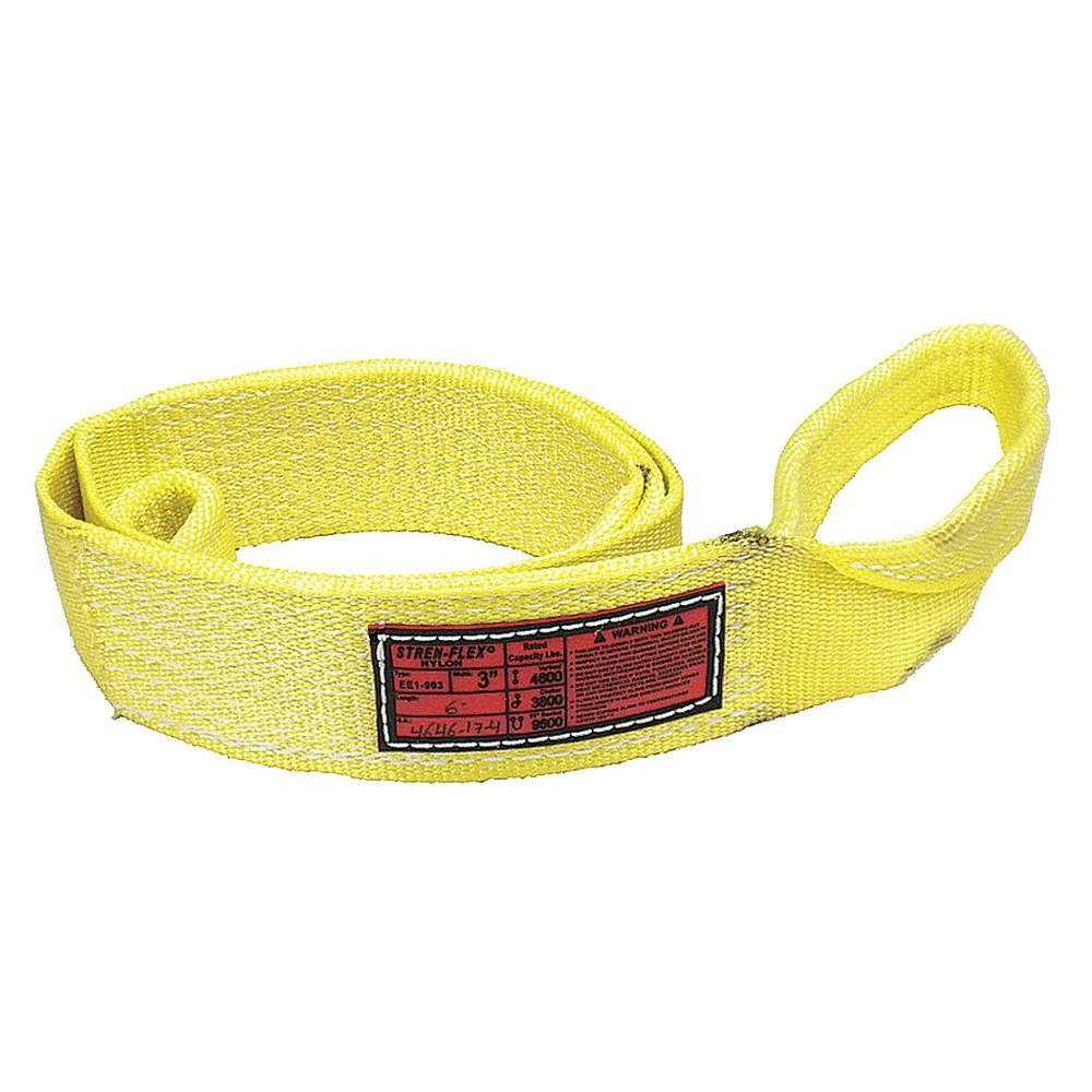 STREN-FLEX EEF2-903-16 Web Sling,Flat Eye,16 ft L,8,900 lb Cap. 30G926