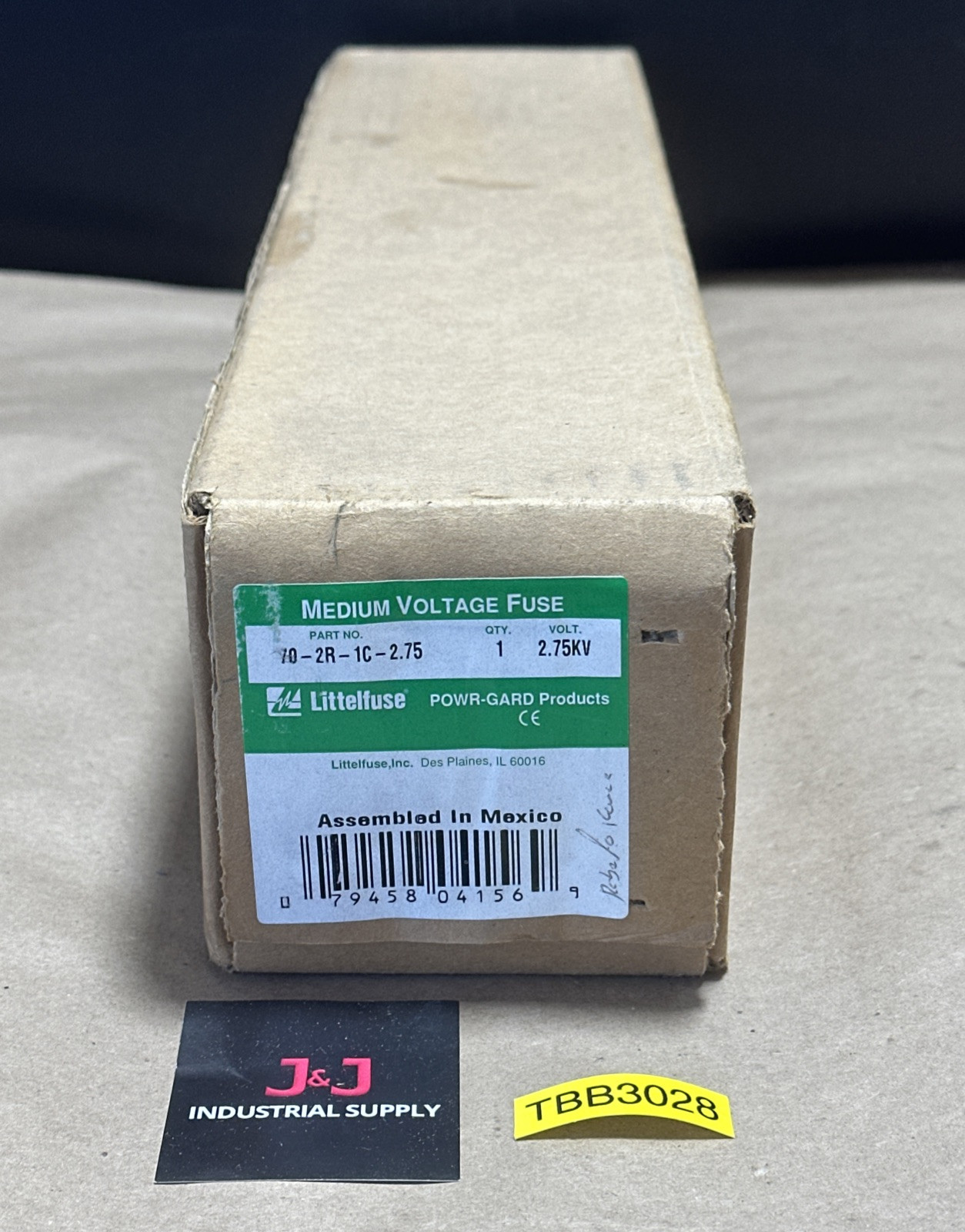 FACTORY SEALED- Littelfuse POWR-GARD Med Voltage Fuse 70-2R-1C-2.75 70A 2.75KV