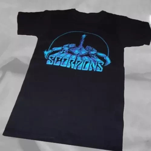 1979 Scorpions Band Lovedrive Album Black T Shirt S-5XL BS1357