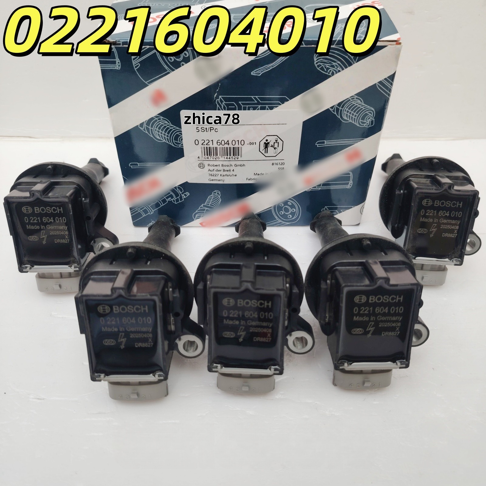 5x Ignition Coil 30713417 For Volvo S60 S40 V50 C30 C70 V60 V70 XC60 02216040