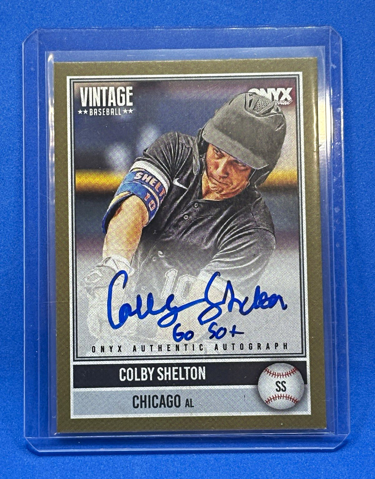 Onyx Vintage Baseball 2026 Colby Shelton VA-COSH Hard Signed Auto /10 Chicago AL