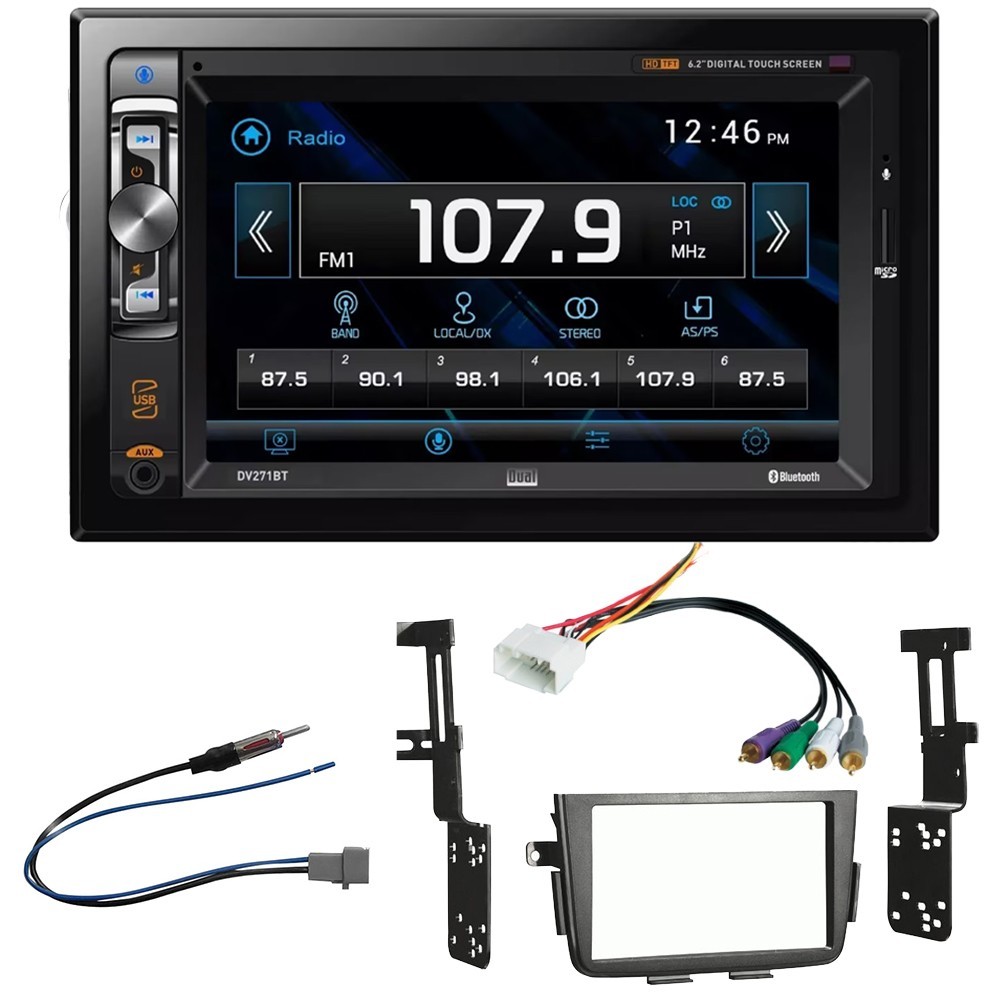 For 2001-2006 Acura MDX DV271BT Bluetooth Car Stereo + Radio Install Dash Kit For 2001-2006 Acura MDX DV271BT Bluetooth Car Stereo + Radio Install Dash Kit