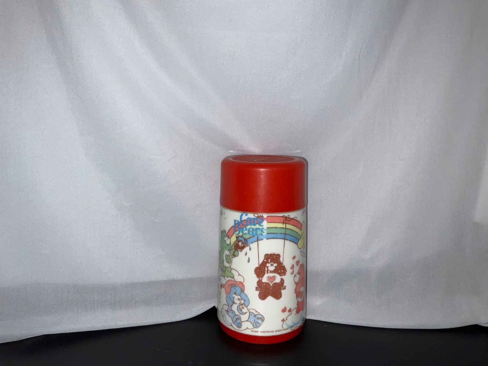 Vintage 1985 Care Bears Thermos Red Cup American Greetings