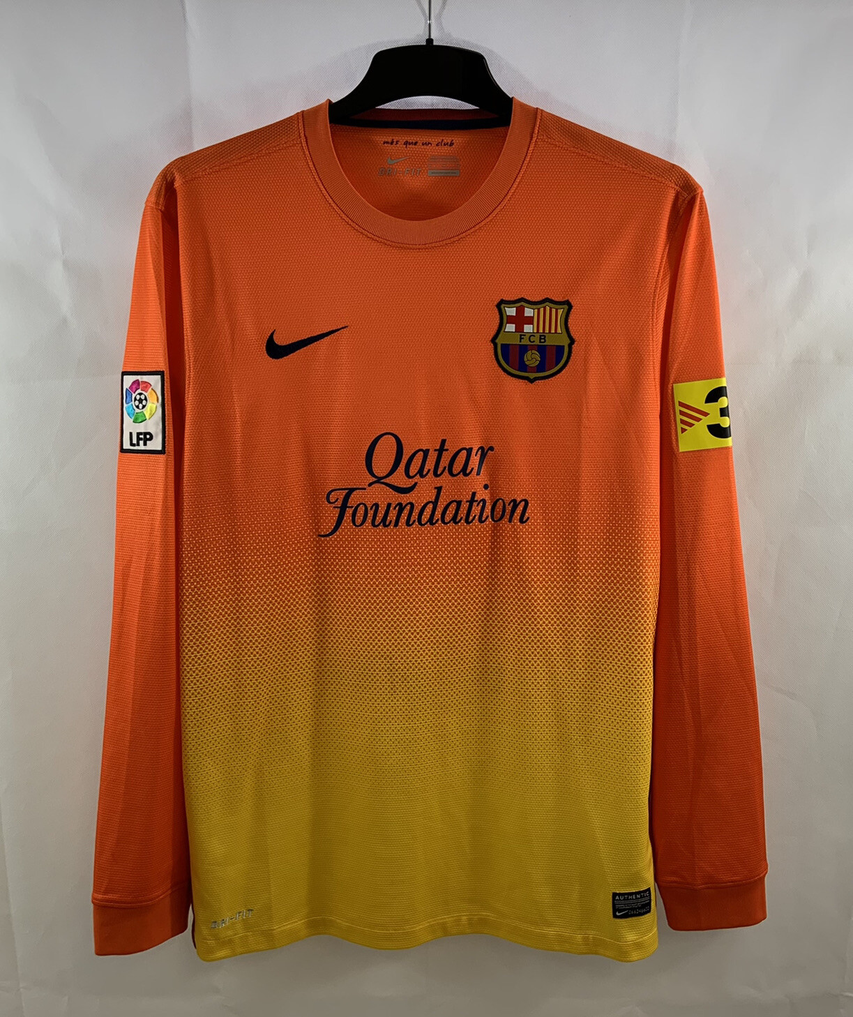 Barcelona L/S Away Football Shirt 2012/13 Adults Medium Nike D664