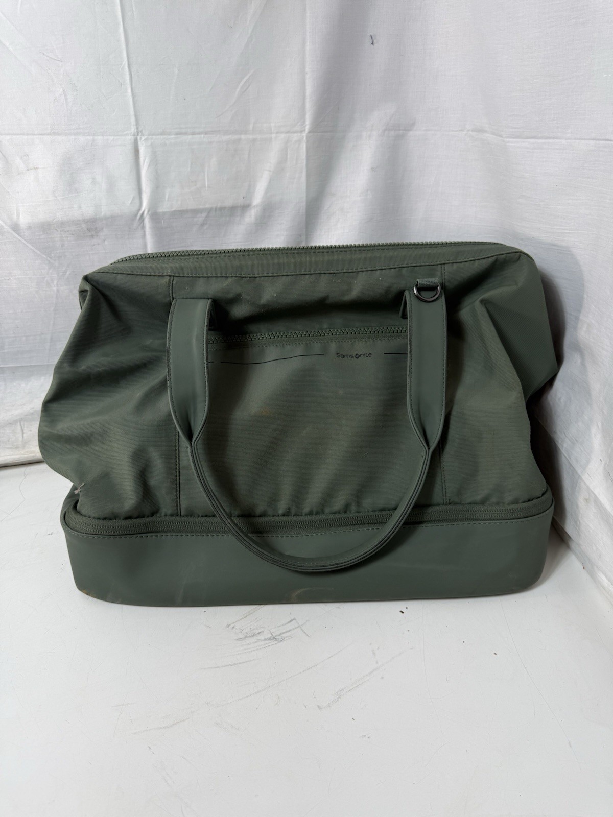 Samsonite Better Than Basic Drop Bottom Weekender Duffel Olive Green 