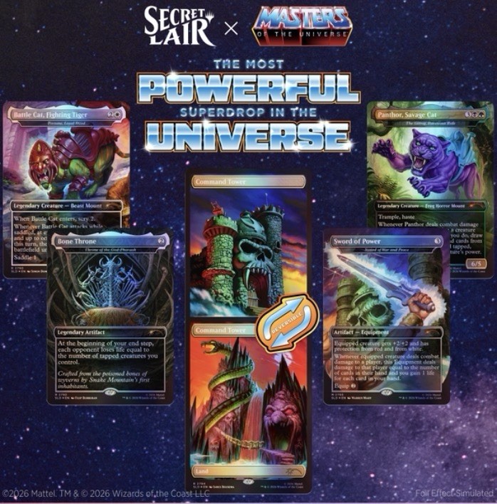 MTG PRESALE Secret Lair Masters of the Universe Sold Separately FOIL