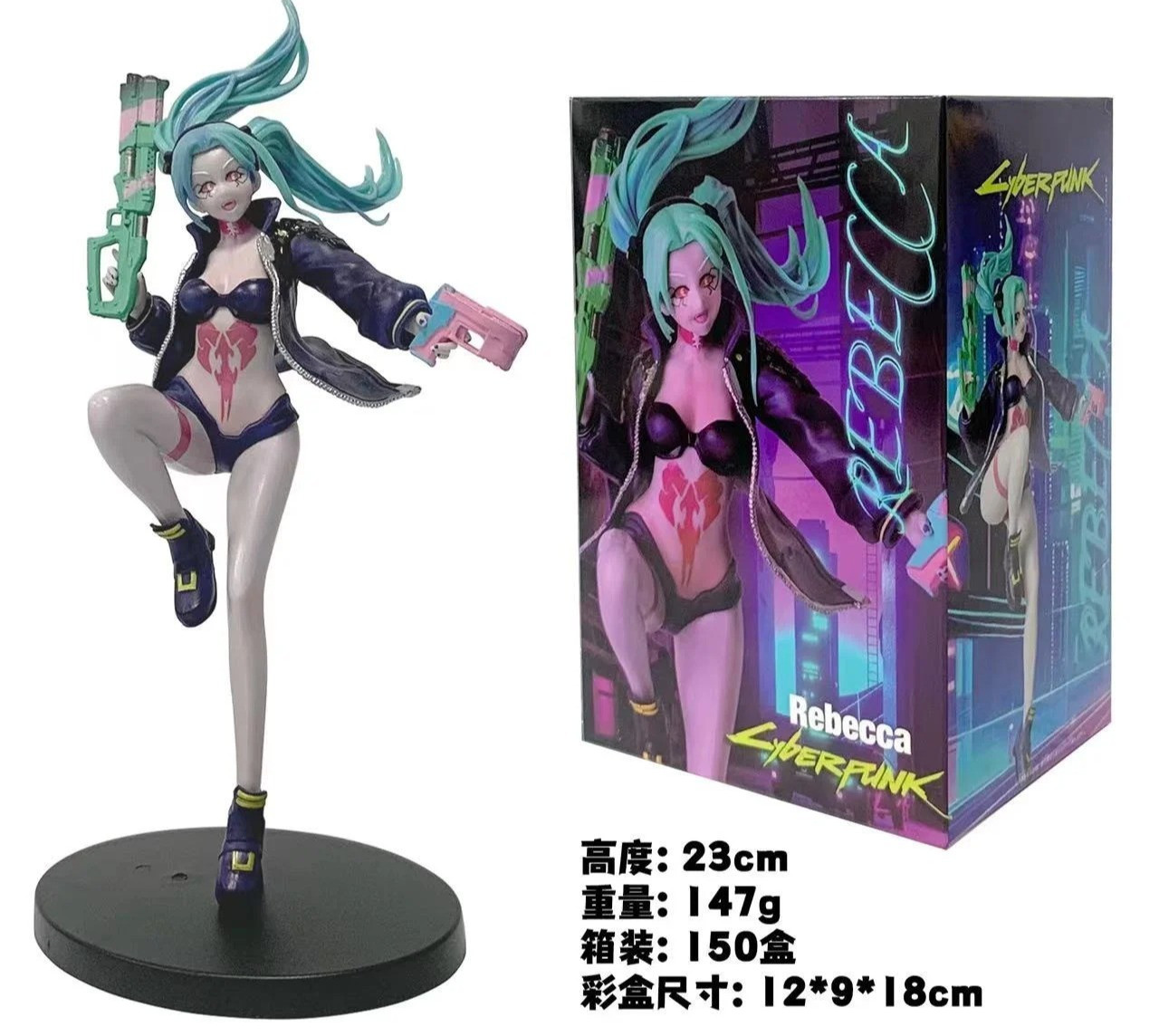 16CM Cyberpunk Edgerunners Rebecca PVC Anime Figure Collectible Model Statue Toy