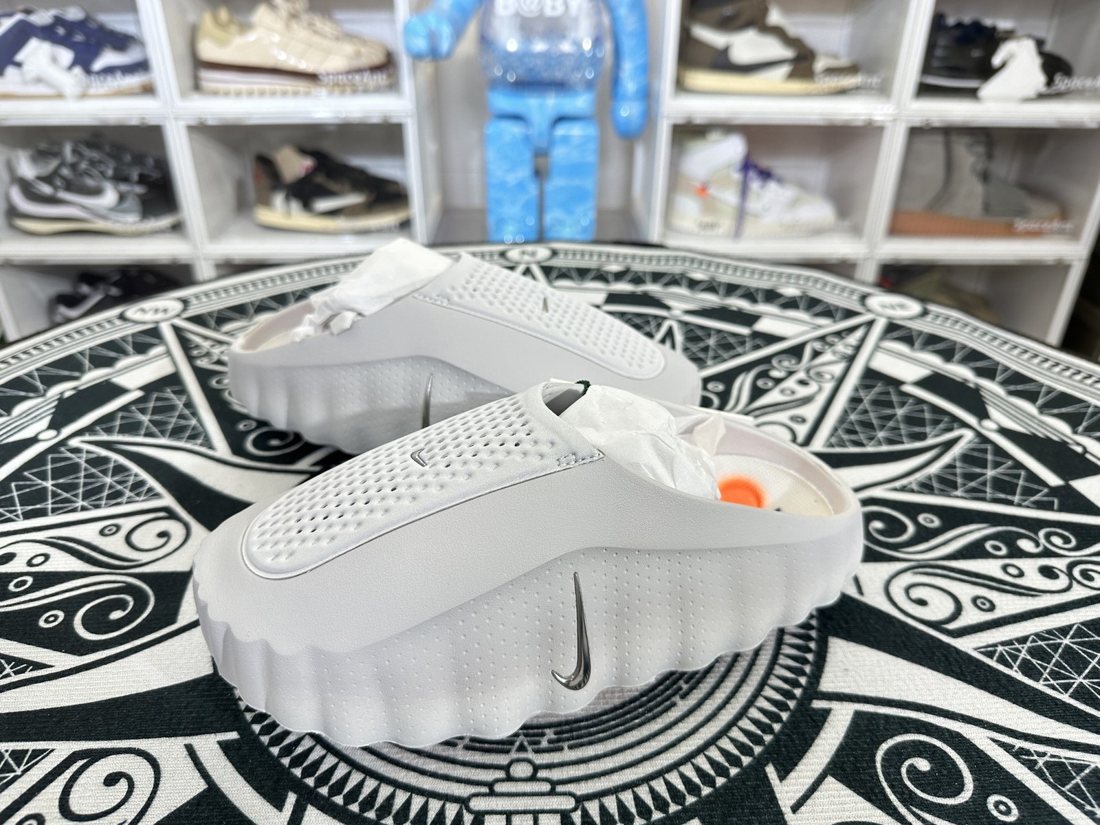 New NK Mind 001 Gray Slip On Mule Comfort Recovery Shoes Mens Womens  All Size
